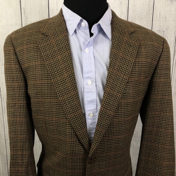 Lauren Ralph Lauren 44R Brown Lambswool Sport Coat